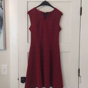 Tommy Hilfiger size 6 burgundy red dress.